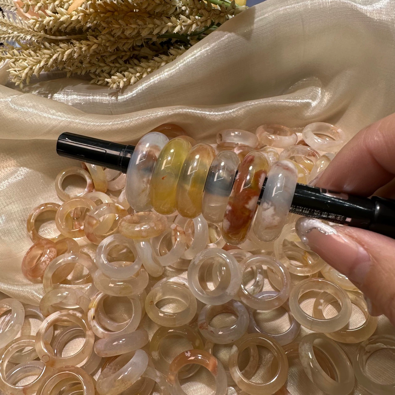 Кольцо Agate (ShangShangQian), аксессуар, украшение