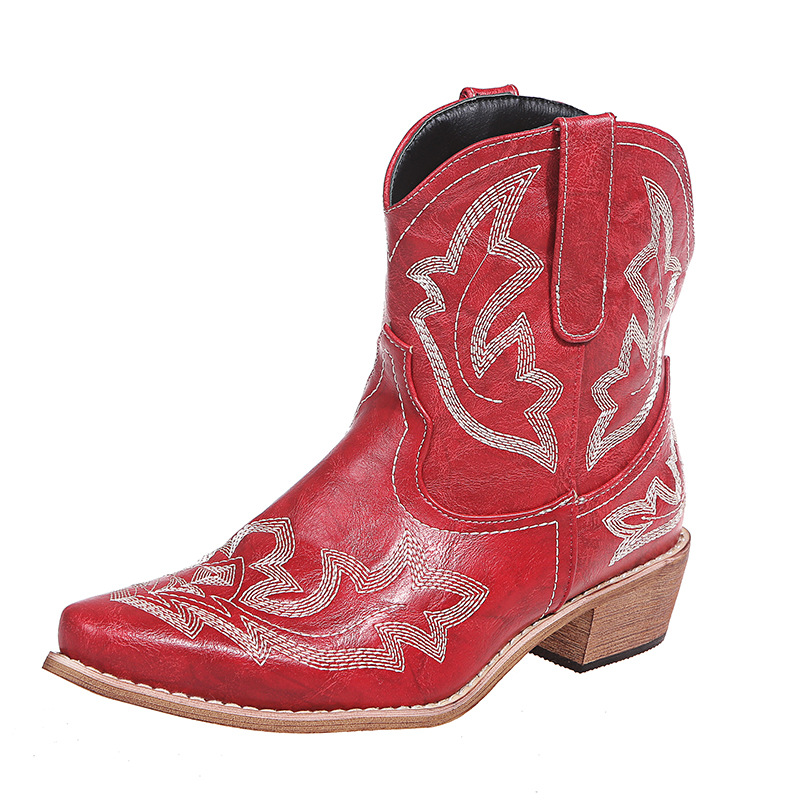 Short autumn and winter new women's boots large size women's leather boots_voghion.com