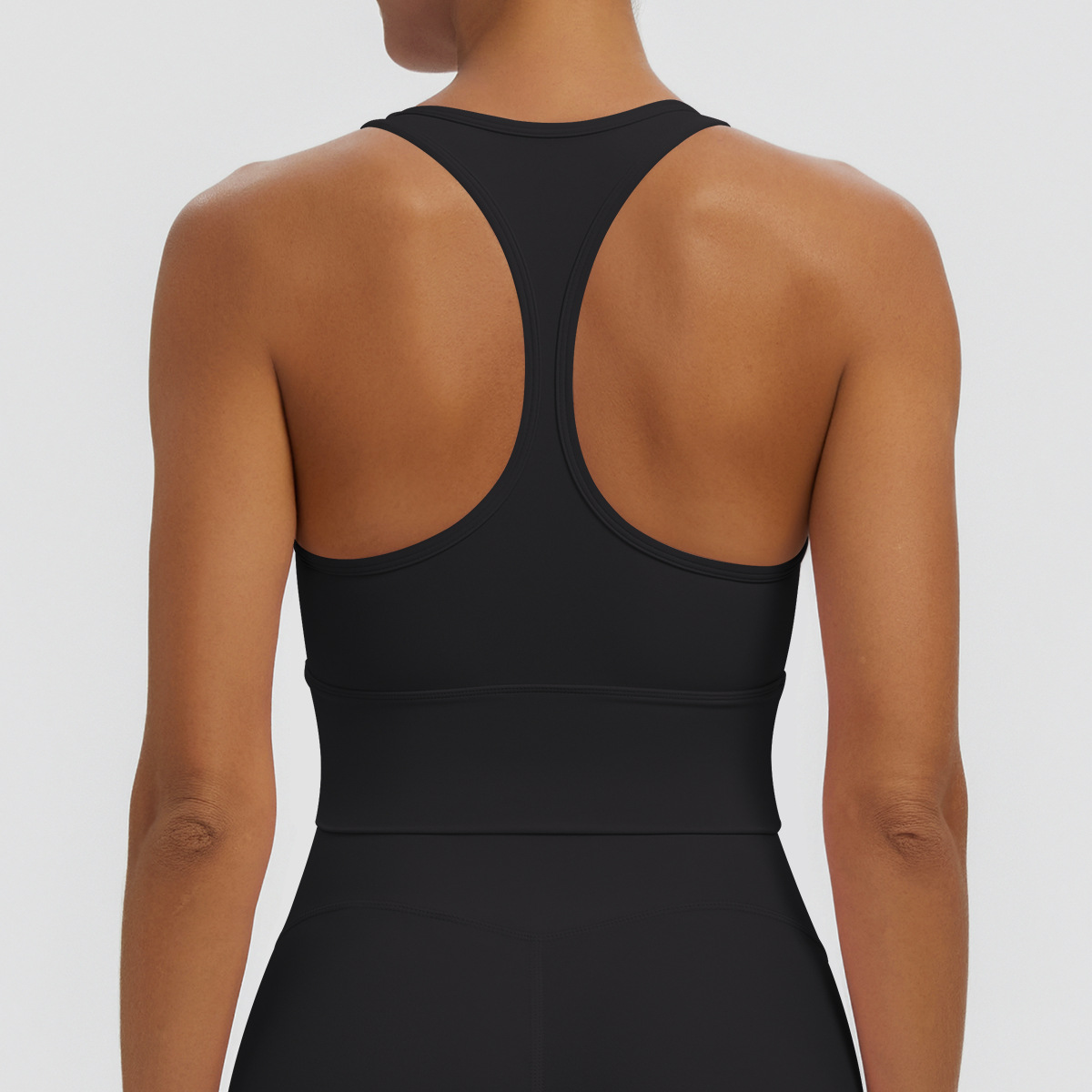 Nuevo transfronterizo sólido I-shaped hermosa espalda apretada ropa interior deportiva transpirable correr fitness yoga chaleco chaleco mujer image 10