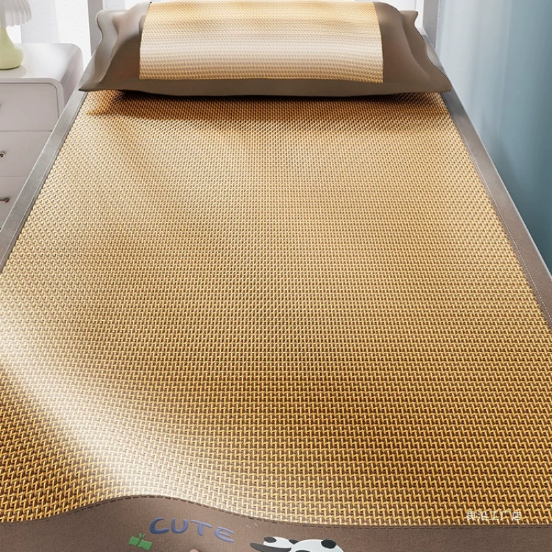 Новый односпальный студенческий коврик из ледяного шелка, коврик из ледяного ротанга, летний коврик из ротанга, мягкий коврик для общежития, летний коврик