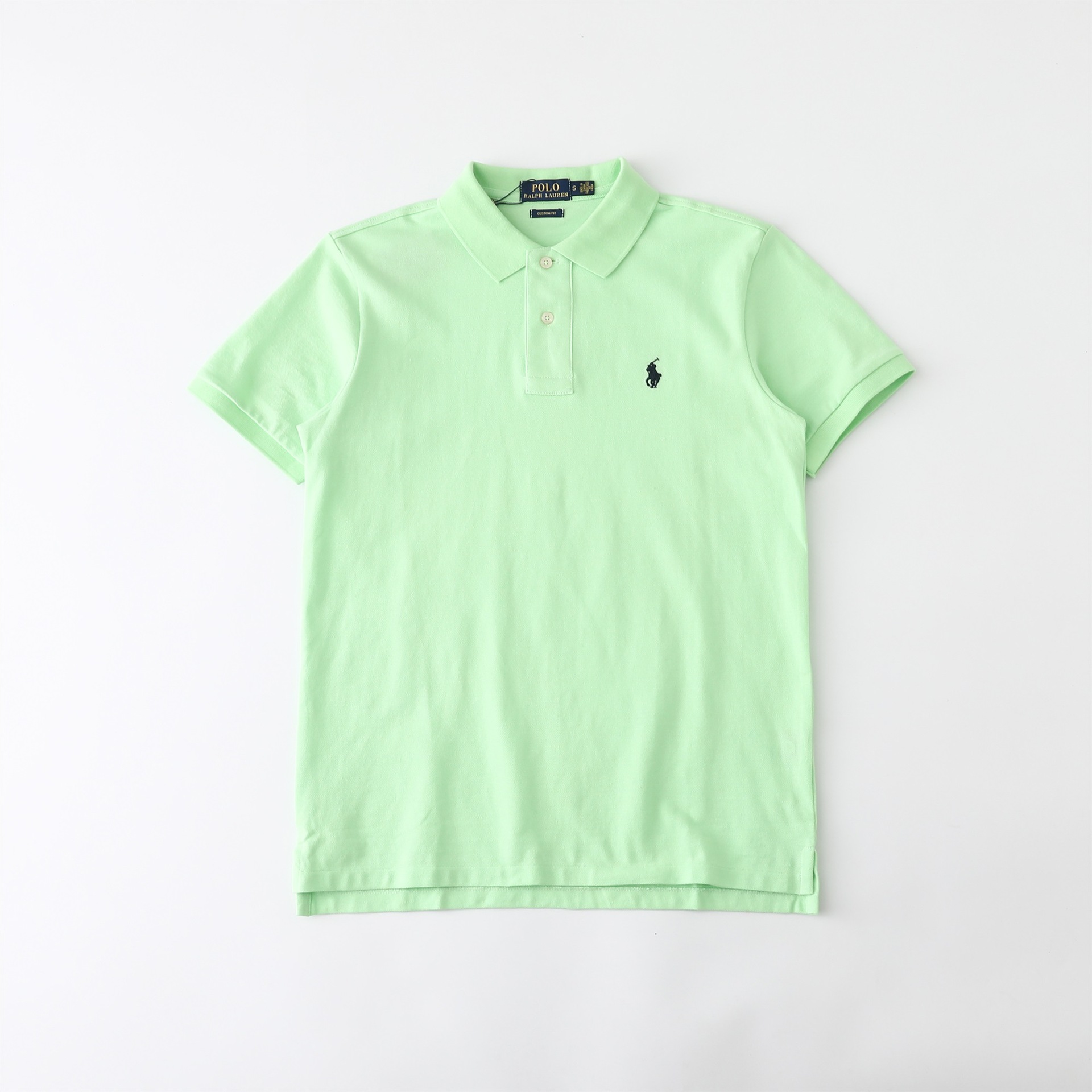 国境を越えた外国貿易供給ラフ RL 通勤カジュアル無地メンズ夏ポニーロゴ刺繍半袖ポロシャツ