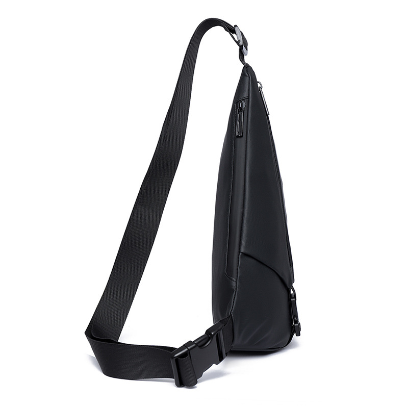 Bolso de pecho para hombre de gran capacidad 2024 nueva moda casual película impermeable bolso diagonal hombro pequeño mochila de viaje marea