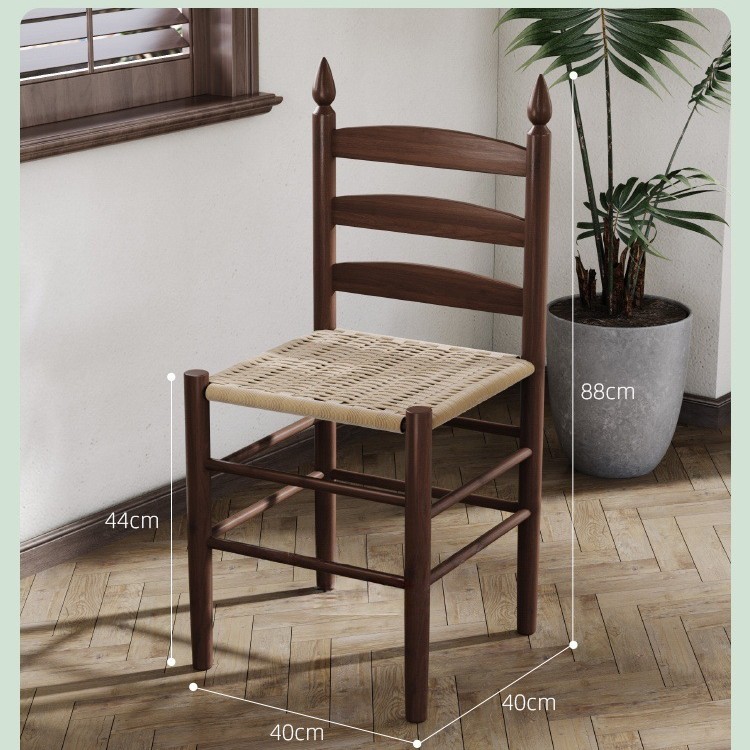 Mesa y silla de cafetería americana retro francesa panadería de comida ligera dulces tienda de azúcar y agua bistrona mesa de madera maciza image 65