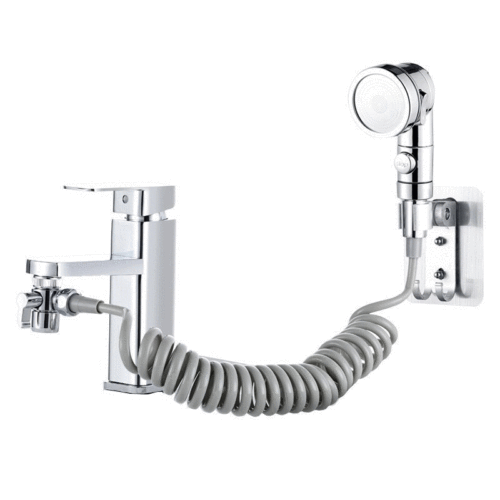 Three-speed one-button water-stop shampooing artifact external shower washbasin extension shampoo shower faucet external nozzle