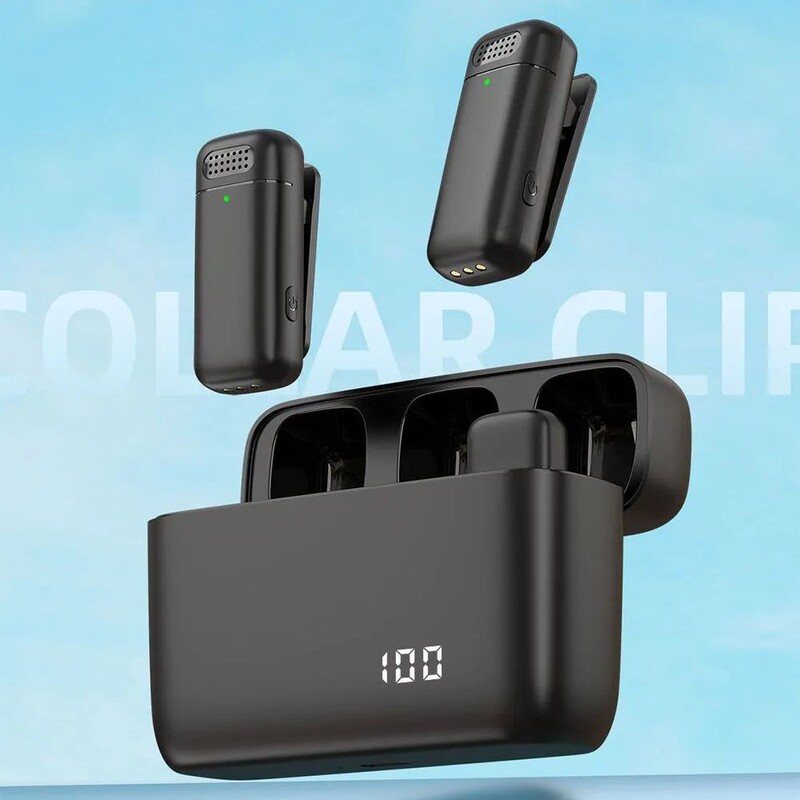 Wireless Microphone Lobby Type with Charging Bin Power Display Large Volume Mobile Phone Live Short Video Noise Reduction Special