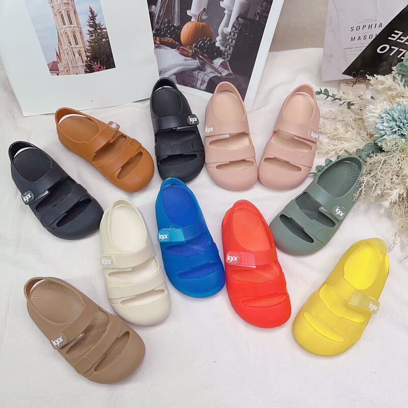 New Igor candy color fashion flat sandals Beach women's daily e-commerce foreign trade New Igor candy color fashion flat sandals Beach women's daily e-commerce foreign trade
