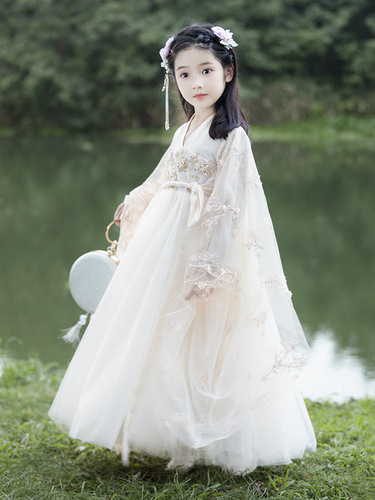 Little Girl's Super Immortal Hanfu 2024 New Spring and Autumn Children's Chinese Style Tang Suit Ruqun Ancient Style Hanfu