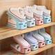 Adjustable Shoe Cabinet Shoe Storage Artifact Plastic Shoe Rack Double-Layer Simple Household One-Piece Shoe Bracket Thickened