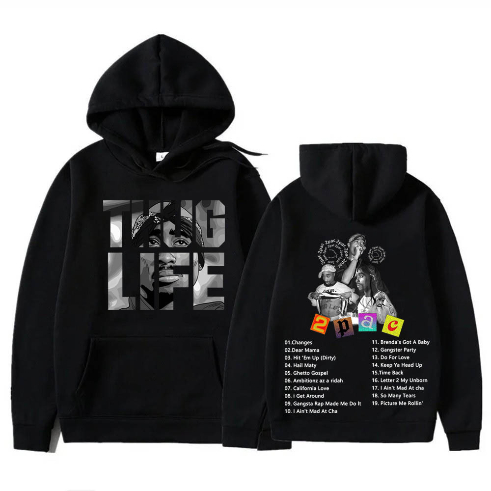 2pac Greatest Hits Song Hip Hop Pop Music Hoodie Sweatshirt