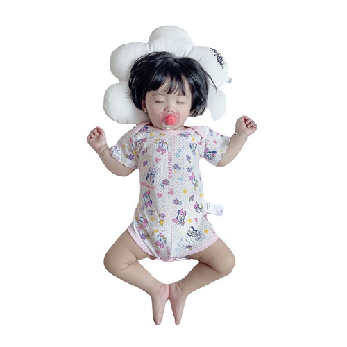  Summer Baby Bodysuit for Infants and Toddlers, Cotton Onesie with Half-Sleeves, Triangular Diaper Cover, Short Climbing Suit, Thin