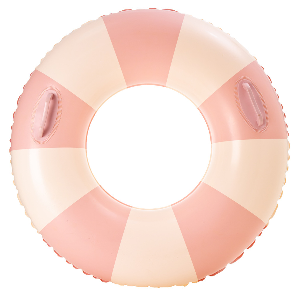 Transfronterizos ampliados con mango de barco de anclaje arco iris anillo de natación para adultos anillo de natación infláble arco iris de gran tamaño para hombres y mujeres