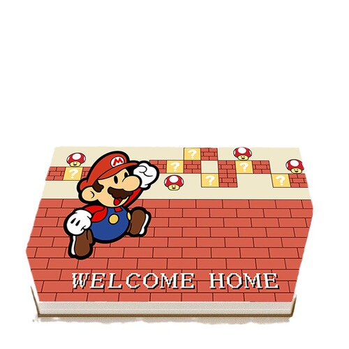 Cartoon porter Mario entrance door mat entrance carpet household door rub soil foot mat wholesale