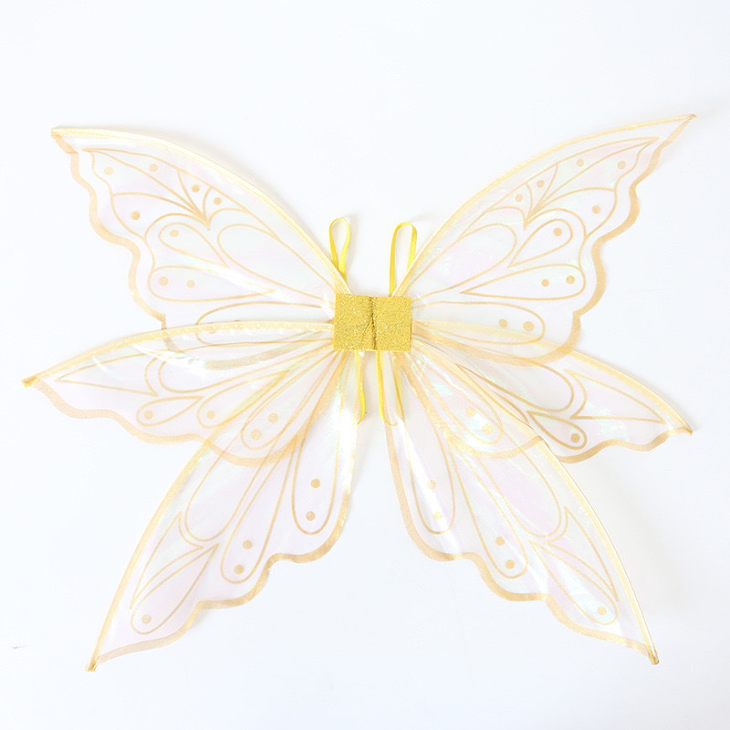 Gold printed 6 pieces butterflies
