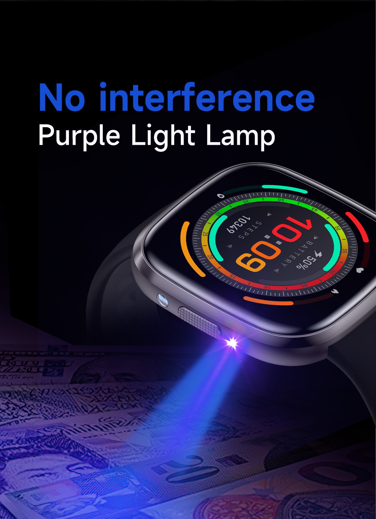 HT31 Smartwatch mit Bluetooth, Anruffunktion, Sprachassistent, Taschenlampe, Benachrichtigungen, Schrittzähler und Fitness-Tracker_voghion.com