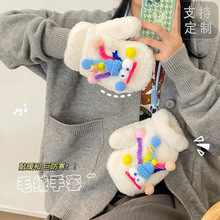 冬季毛绒手套可爱女韩系连指加厚发热卡通学生冬天保暖骑行防寒