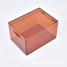 茶色针剂盒PC塑料盒长方形5ml避光盒110x82x65药品收纳粉剂盒