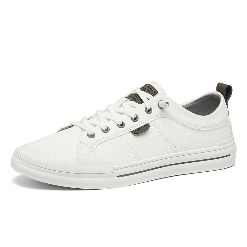 New Men's White Sneakers Cross-border E-commerce, Trendy Versatile Sports Casual Shoes For Men_vogvips.com