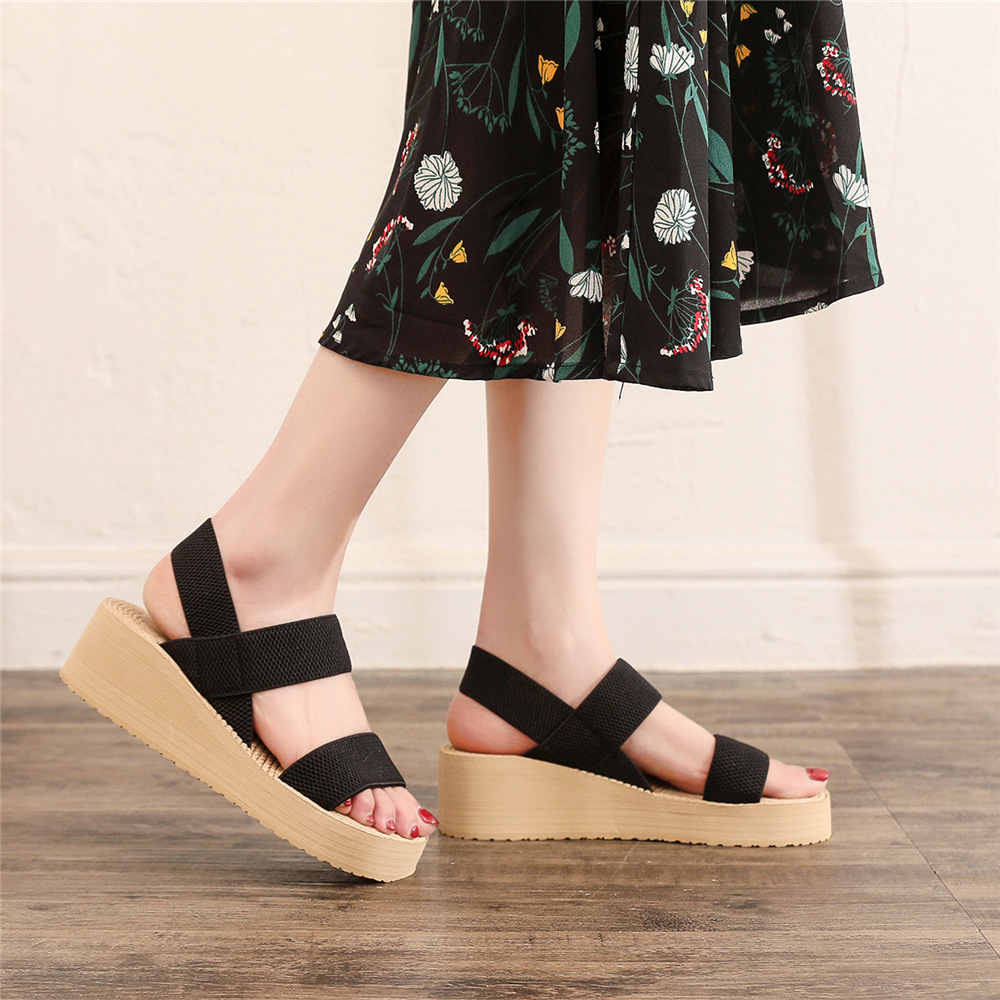 Title 8, Kadın Yeni Moda Çapraz Askılı Trend Kalın Taban...