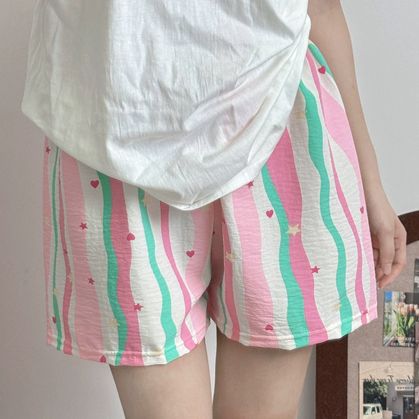 Shorts-Rainbow strip (cloud cotton fabric)