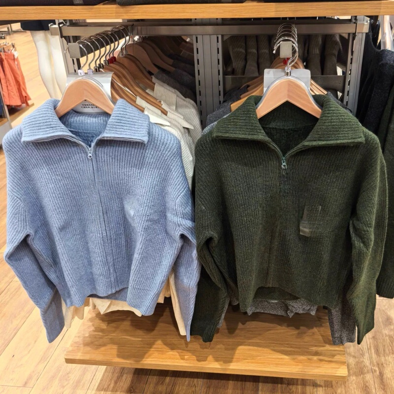 Uraz Japanese Style Women's Soufflé Zipper Knitted Cardigan/Sweater Sweater Jacket 25 New Style Sy480490