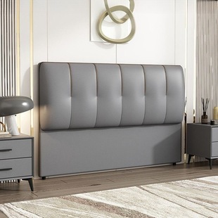 Bedside 1.5m Floor Bedside Modern Casual Double Home Backrest Solid Wood Board Technology Cloth Headboard Soft Bag