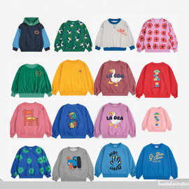 儿童卫衣 2025秋季全新BC薄绒印花卫衣