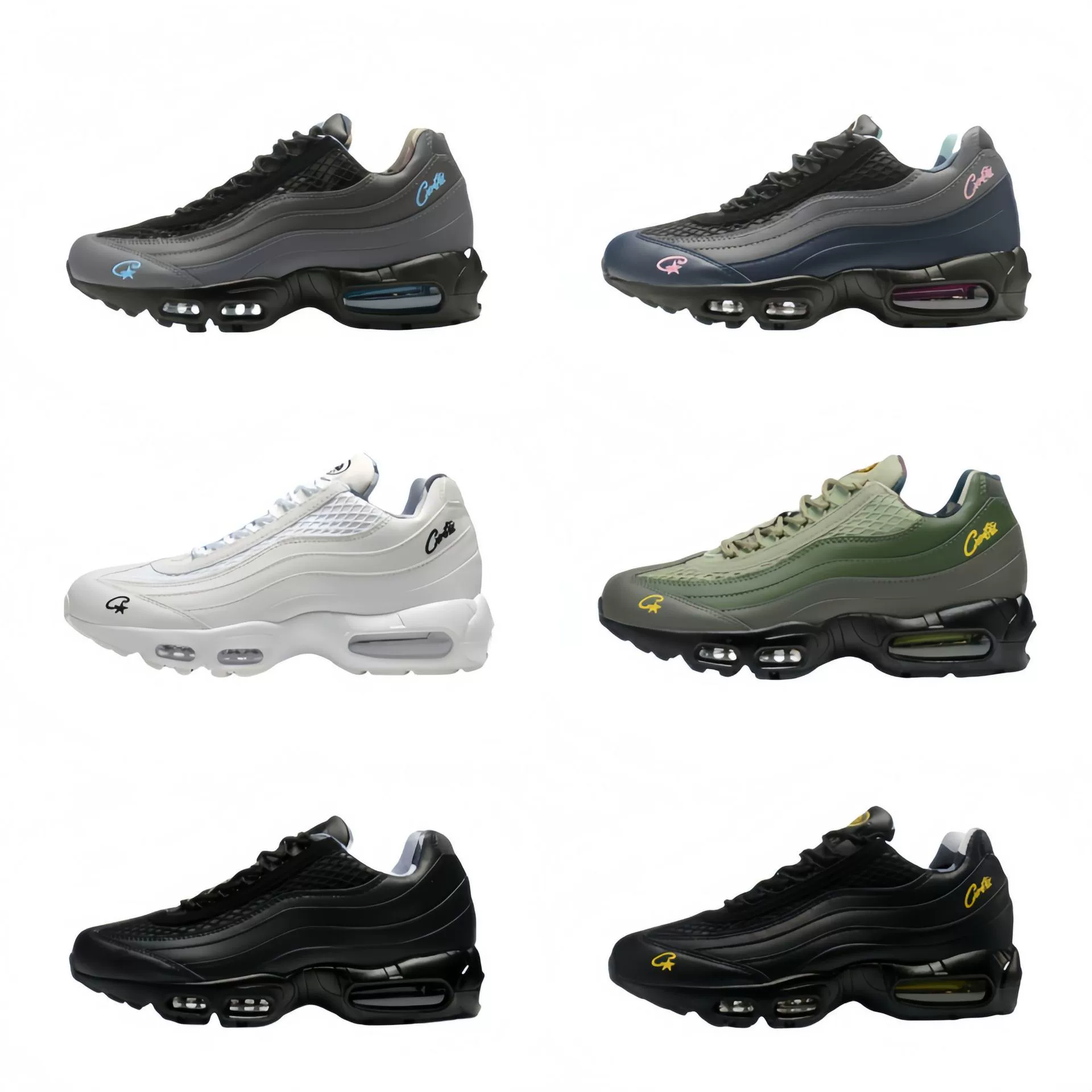 莆田 Shoes Max 95 мужские кроссовки, ретро подушечка воздух, эластичная женская обувь, крупный размер для внешней торговли AIR MAX кроссовки