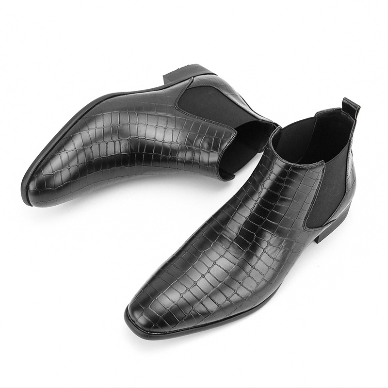 Stivali da uomo Scarpe da uomo con testa quadrata piccola tutti gli stivaletti da uomo alla moda_voghion.com