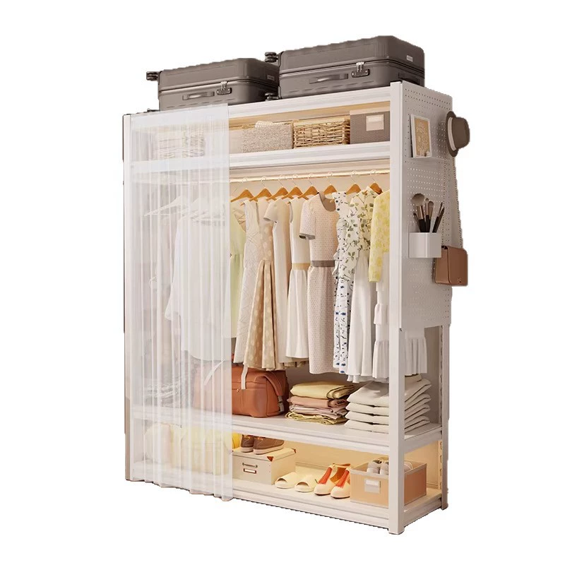 Wardrobe Closet Wardrobe Shelf Rack Freestanding Home from Yomiego