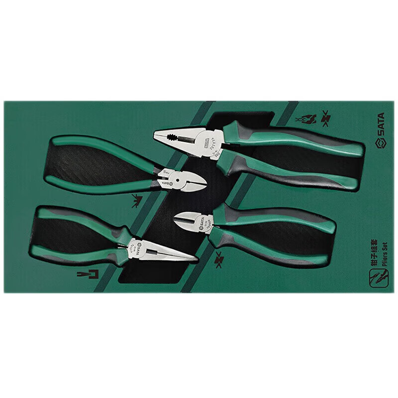 SATA 09912A Juego de pinzas de 4 piezas