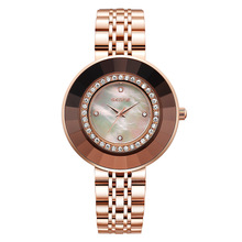 SKONE/时空 新款外贸手表时尚防水手表女潮流气质钢带女士腕表