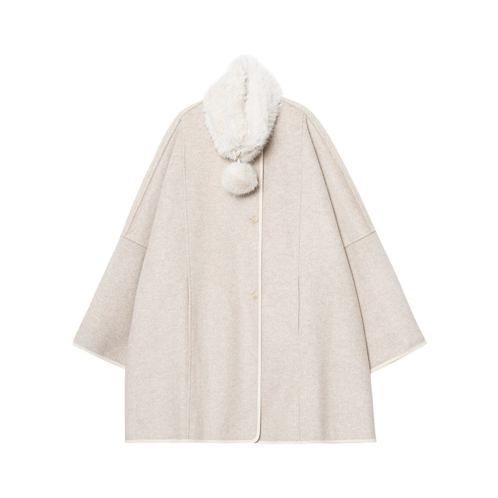 Winter woolen coat, classic jacket, high-quality style, oversize