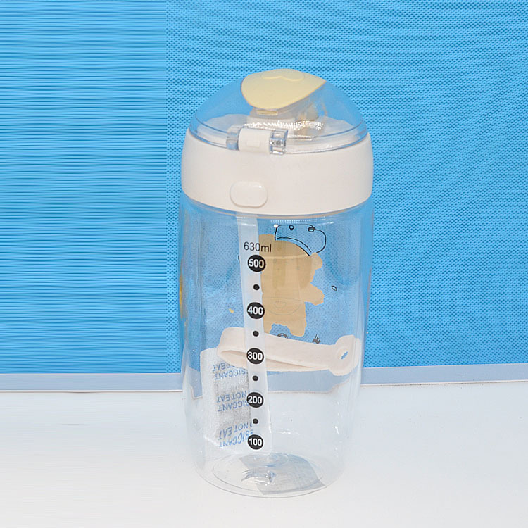 2022 nuevos dibujos animados lindo tapa elástica paja taza de agua niños portátil taza estudiante bebé taza de verano