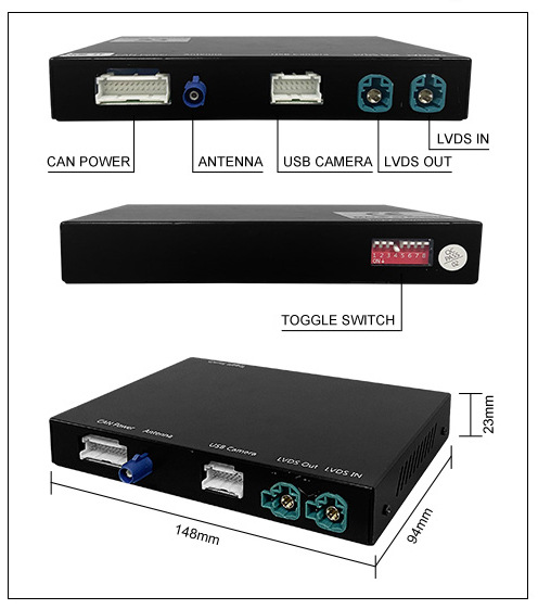 RoadTop Wireless CarPlay Decoder Module Car Machine Interconnection Suitable for Bmw EVO Decoder