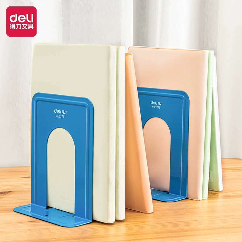 Deli Book Establishing 9271 Metal Classification Book Folder Reading Shelf 6-дюймов blue book Establishment Books Relying on Book Book Finding Shelf