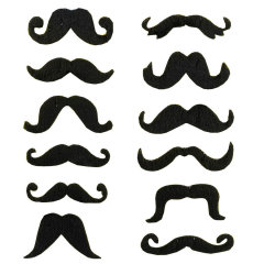 ハロウィーンのひげの道具パーティーのひげの装いの道具の12項の形のひげの口ひげの口ひげの男は偽のひげをシミュレーションします。