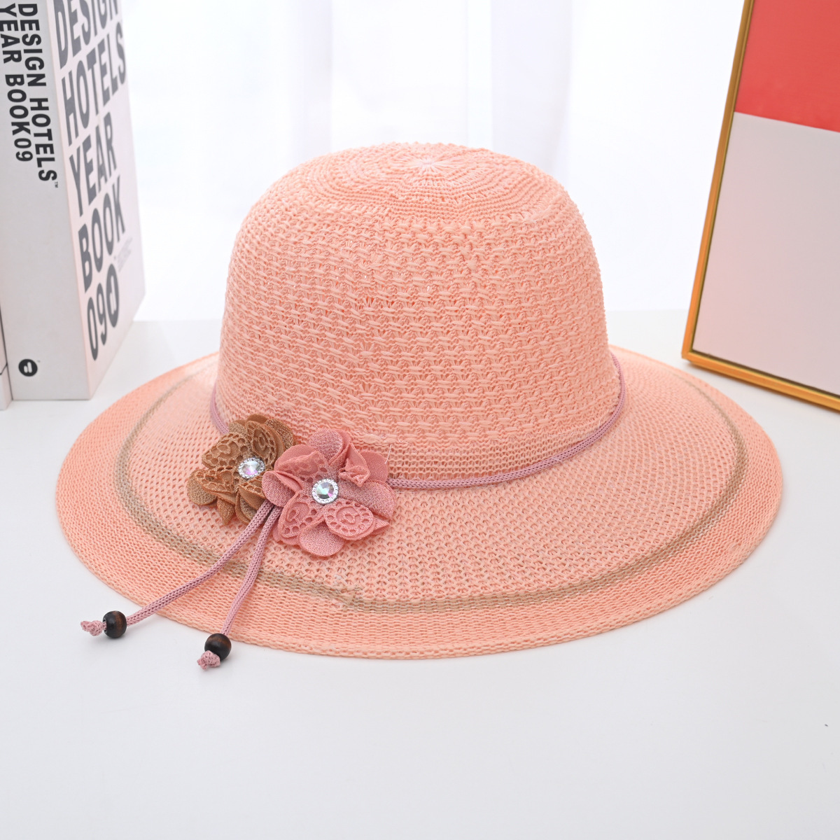 Verano nuevo sombrero de paja de mujer viajar sombrero de sol anti-UV moda versátil gran sombrero de protección solar sombrero de mujer