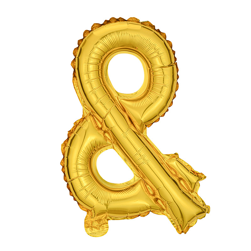 Signo de interrogación de globo de película de aluminio con signo de puntuación de 16 pulgadas y! # @ Globos de decoración de papel de aluminio de fiesta de cumpleaños