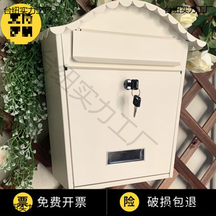 Decorative Mailbox for Villa Entrance, Free Shipping, European-Style Villa Outdoor Rainproof Mailbox, Creative Letter Box, Outdoor Hanging