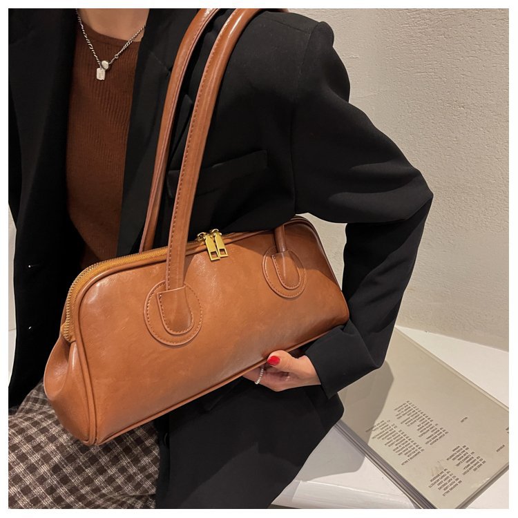 Vintage Large Capacity Pu Leather Shoulder Bag For Women_voghion.com