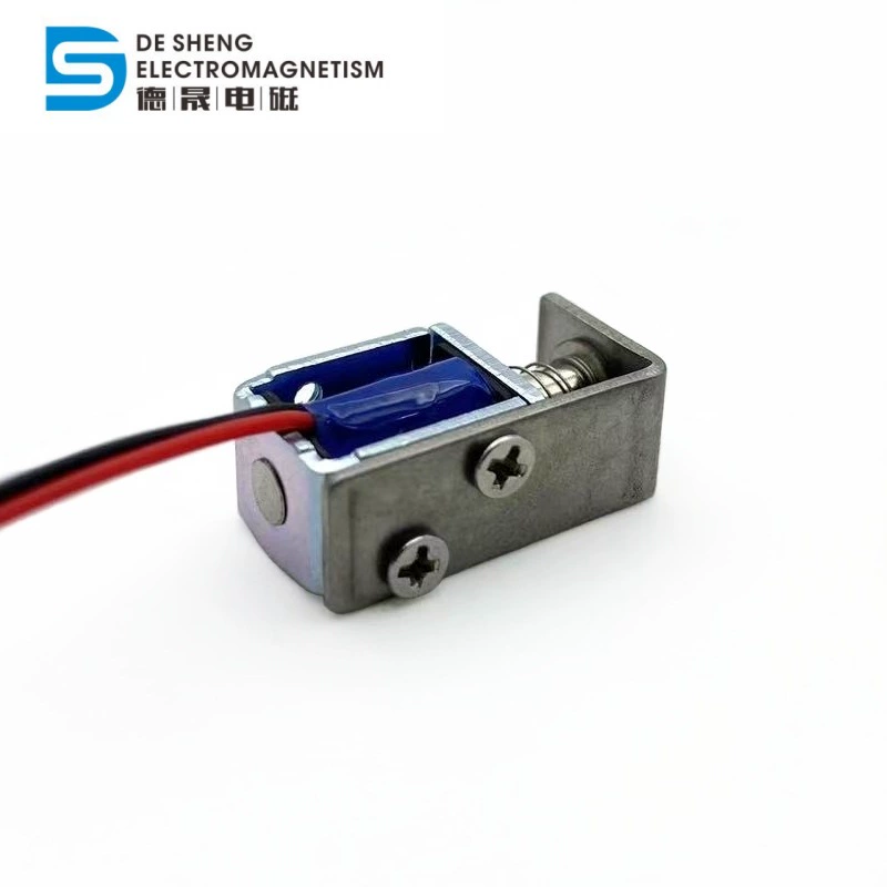 Миниатюрный каркасный электромагнитный DS-0415 силового оборудования постоянного тока DC12V толкающее и тянующее электромагниты втягивания