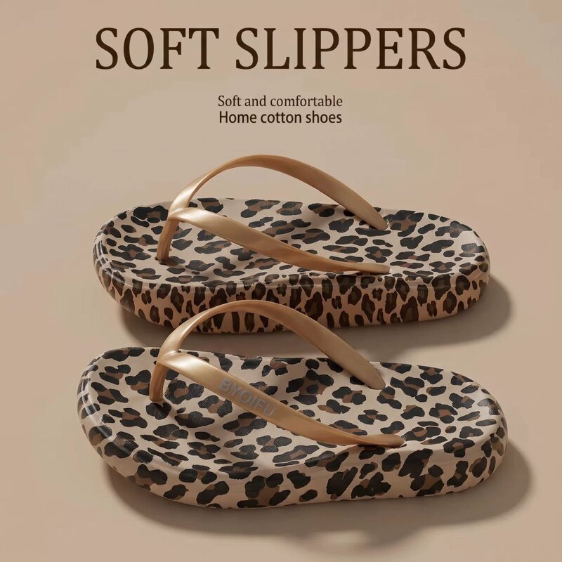 Leopard Print Flip-Flops for Women 2026 New Summer Outdoor Wear Arch Support Bathroom Non-Slip Anti-Odor Sandals for Women Leopard Print Flip-Flops for Women 2026 New Summer Outdoor Wear Arch Support Bathroom Non-Slip Anti-Odor Sandals for Women