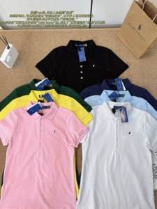 Футболка polo, хлопковая пони, короткий рукав, с вышивкой