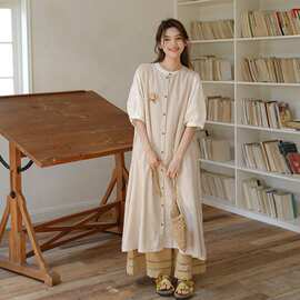 实拍 2026夏季新款日系文艺小清新棉麻背心长款叠穿马甲上衣女潮
