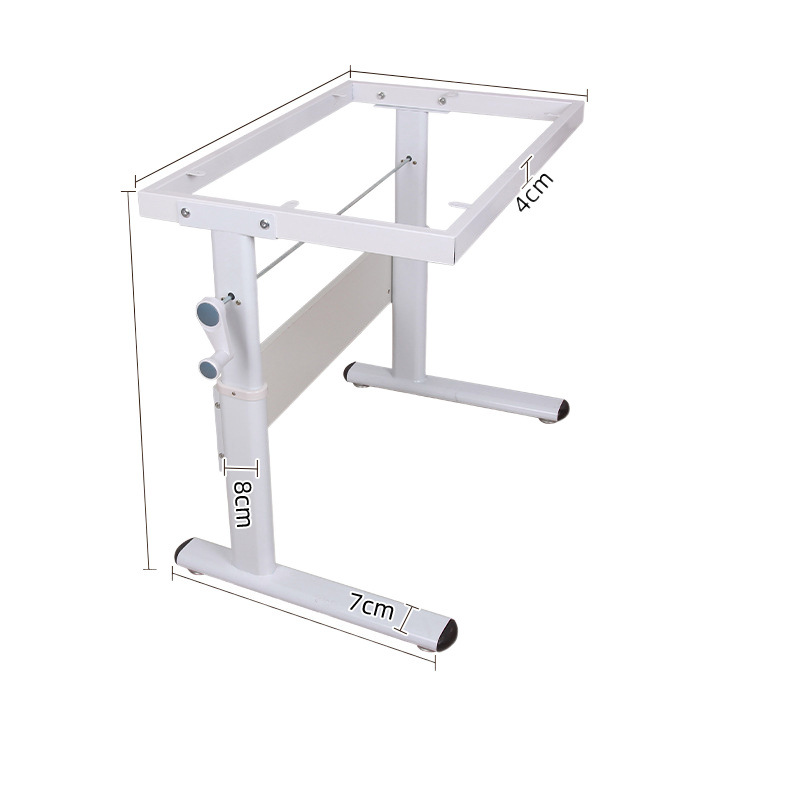 테이블 다리 조정 가능한 리프팅 베이스 다이닝 테이블 다리 선반 고정 철 베이킹 페인트 두꺼운 사무실 회의 테이블 선반