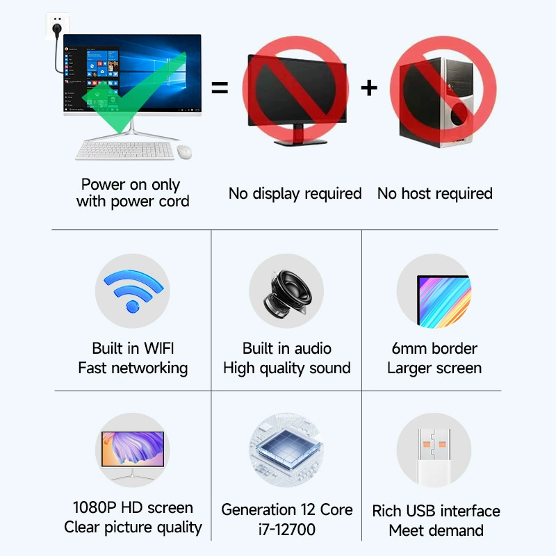 21.5INC Halli None PC компьютерная батарея настольный моноблок