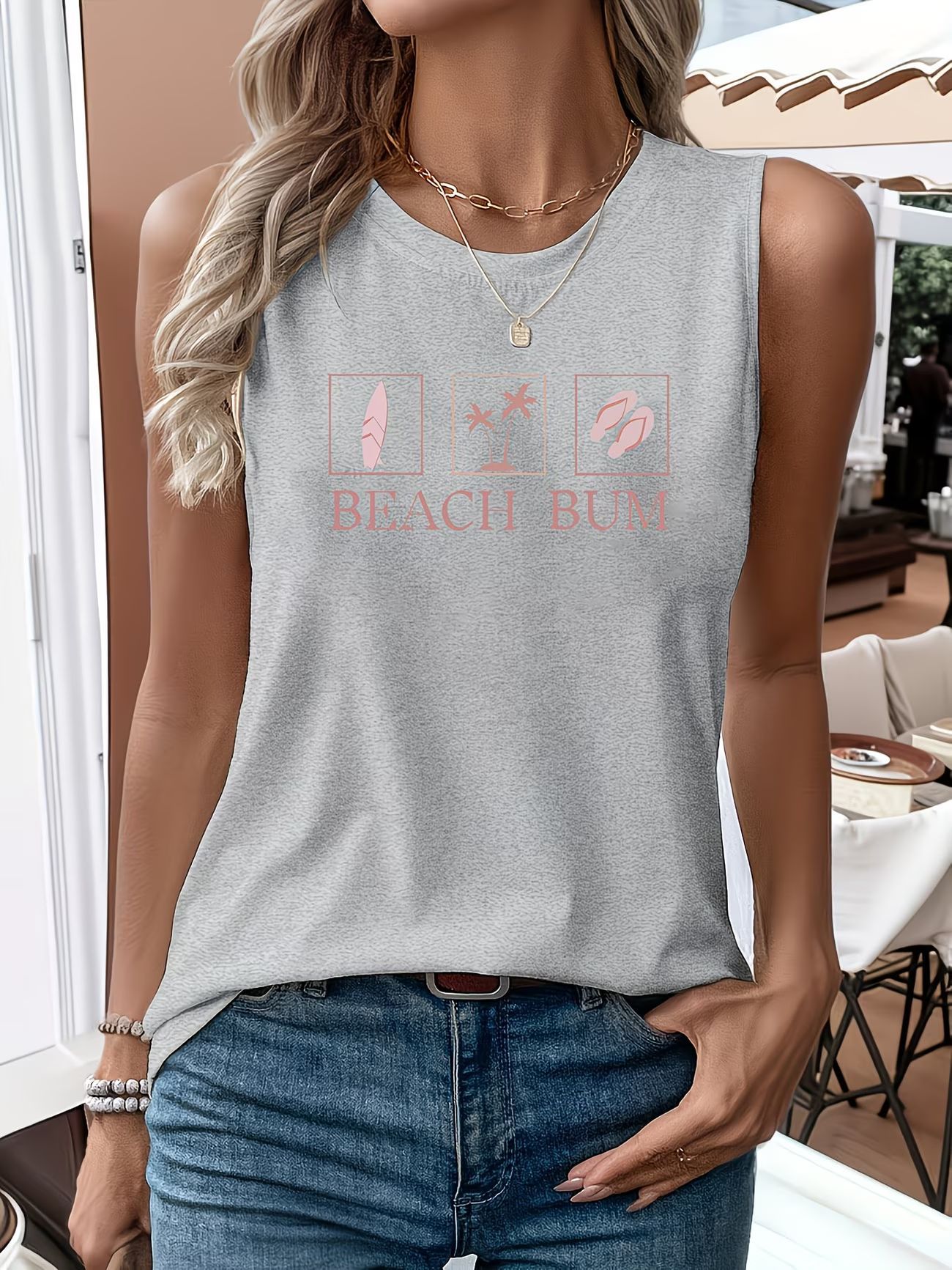 Women's Summer Vest Top Print Design Clothing For Ladies_ecoleips.com