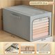 Oxford Cloth Window Steel Frame Box Gap Box Storage Box Fitting Box Fabric Household Foldable Clothes Pants Storage
