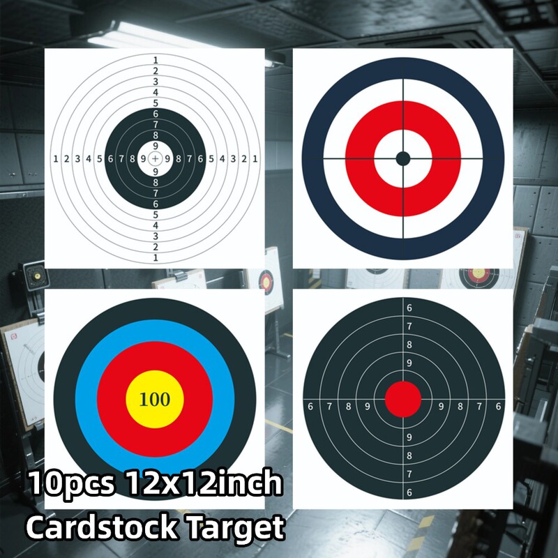 30X30Cm Thick Cardboard Circle Target Paper for Shooting Training, Practice Shooting Target Paper for Outdoor Shooting 30X30Cm Thick Cardboard Circle Target Paper for Shooting Training, Practice Shooting Target Paper for Outdoor Shooting
