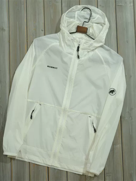 Mammut Mammoth 2025 Trendy Brand Loose Hooded Korean Style Zipper Sports Youth Thin Sun Protection Jacket